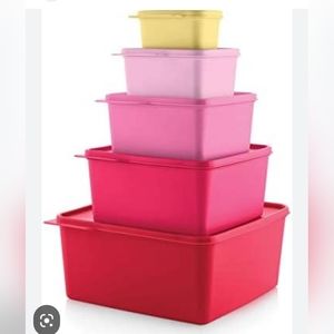 Tupperware square nesting set of 5